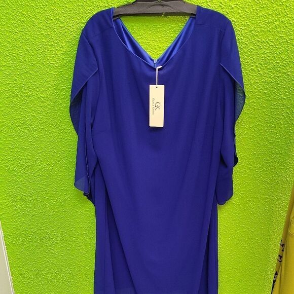 Grace Karin Blue Boxy Tunic Dress - Picture 1 of 3